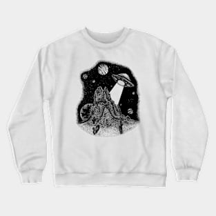 UFOs run on cactus Crewneck Sweatshirt